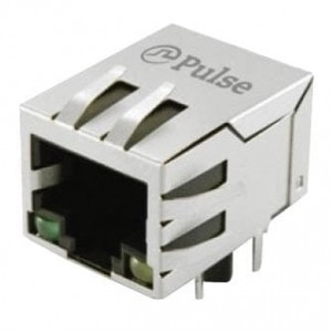JXD0-0025NL, Модульные соединители / соединители Ethernet RJ45 1x1 Tab Dwn 1:1 GreenPHY 1000Base-T