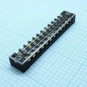 TB-1512, Блок зажимов 15А,600В 12 клемм