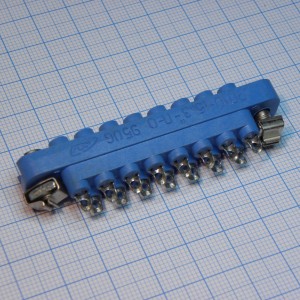 РП10-15 З-П-О розетка, Соединитель  низкочастотный, прямоугольный, внутреннего монтажа