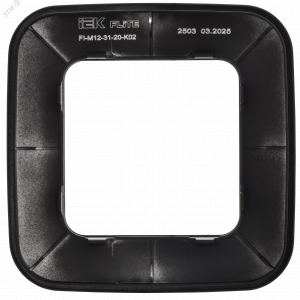 FLITE ARTISTIC Рамка 1-местная РУ-1-А-ФлЧ черный IEK FI-M12-31-20-K02