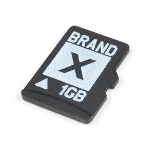 COM-15107, Принадлежности SparkFun microSD Card - 1GB (Class 4)