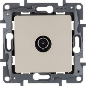 ETIKA Розетка телевизионная TV Звезда слоновая кость 672351