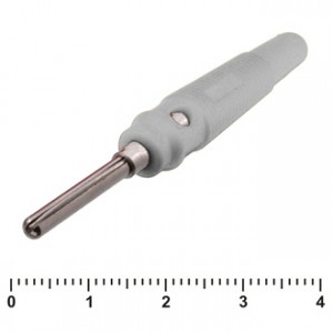 10-0077 WHITE, Штекер 10-0077 белый, винтовое крепление