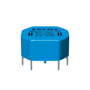 B82791G0014A016, Синфазный дроссель двухобмоточный 4700мкГн 10кГц 0.1A 0.85Ом монтаж в отверстие лоток