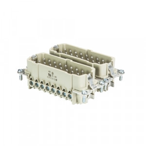 Вилочная контактная вставка BAS STS 32 2,5 50, Вилочная контактная вставка, винтовая фиксация, 32 полюса + PE, типоразмер 32B, 500V, 16A, сечение обслуживаемых проводников 0,5-2,5 мм кв, тип покрытия контактов: олово, с защитой провода