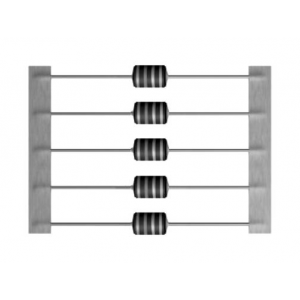 B82144F1105J000, Катушка индуктивности на цилиндрическом сердечнике высокочастотная 1мГн ±5% 100кГц 60Q-фактор Феррит 280мА 4.2Ом по постоянному току аксиальная автомобильного применения лента на катушке