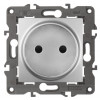 14-2105-03 Розетка 2P, 16A-250В, IP20, Elegance, алюминий (10/100/2400) Б0034286