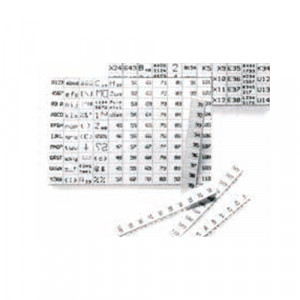 Маркировка (в кассетах) BZ/WKF 1,5/10, Кассета с маркировочными шильдиками, для плоттера wieplot, 100 шильдиков, нанесенные символы: чистая, размер шильдика: 4 х 5 мм, цвет: белый