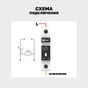 Ограничитель перенапряжения имп. ОПВ-Д1 opv-d1