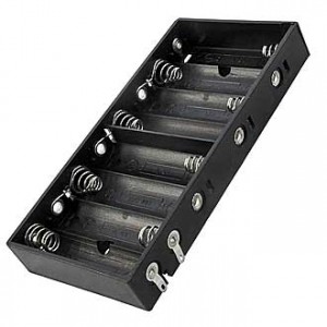 BH381  AA   8X1, Батарейный отсек BH381 AA 8x1, открытый