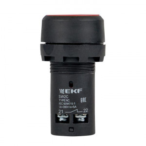 Кнопка SW2C-11 возвратная кр. NO+NC sw2c-11s-r