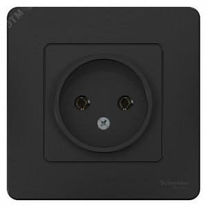 Розетка 1-м СП Blanca 16А IP20 250В без заземл. без защ. шторок антрацит SE BLNRS000016