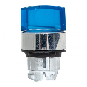 Исполнительный механизм переключателя ХB4 синий на 3 положения с фиксацией, с подсветкой с короткой ручкой IP65 EKF XB4BD3FL-B-65