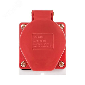 Розетка наружн. уст. 32А 380В 3P+РЕ IP44 (124) ps-124-32-380