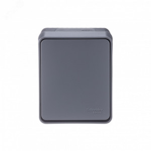 Переключатель проходной 1-кл. ОП AtlasDesign Profi54 IP54 10AX антрацит SE ATN544061