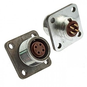 RM14-4-ZK, Соединитель цилиндрический диаметр 14 мм 4 контакта 400 В 5 А