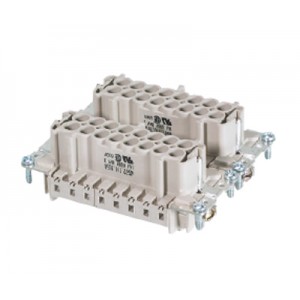 Вилочная контактная вставка BAS STC 32 69, Вилочная контактная вставка, обжимная фиксация, 32 полюса + PE, типоразмер 32B, 690V, 16A, (обжимные контакты поставляются отдельно)