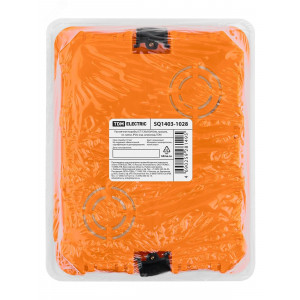 Распаячная коробка СП 120х92х45мм, крышка, пл. лапки, IP20, инд. штрихкод, SQ1403-1028