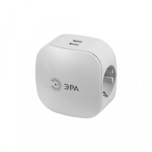 Разветвитель 3-м с заземл. 16А IP20 SP-3e-USB-2A 220В + 2хUSB 2000мА защ. шторки бел. Б0015243