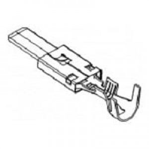 15344631-L, Автомобильные разъемы MALE SLD TIN TERM CBL RNG 4-6MM