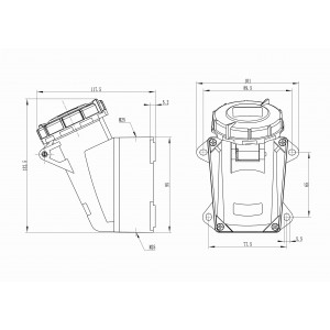 Розетка наружн. уст. 16А DIS5181653T