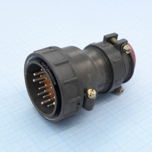 2РТТ48КПН20Ш28 вилка, Соединитель цилиндрический низкочастотный пылебрызгозащищенный
