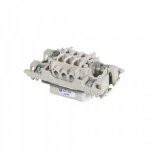 Вилочная контактная вставка ST 70,3 /24 REV, Вилочная контактная вставка, винтовая фиксация, 24 полюса + PE, типоразмер 24B, 500V, 16A, сечение обслуживаемых проводников 0,5-2,5 мм кв, тип покрытия контактов: олово, с упорами для защелок, с монтажной рамкой