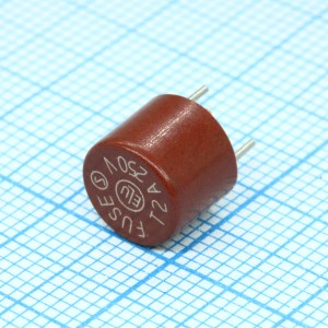 166050.2, T  250 V 2,0 A 8,4x7,6 мм, длина выводов 18мм