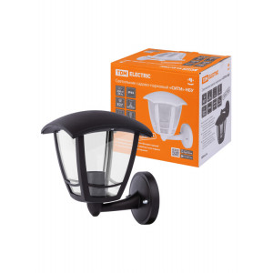 Светильник садово-парковый "СИТИ" НБУ 07-60-001 У1 4-х гранник настенный вверх черный SQ0330-1301