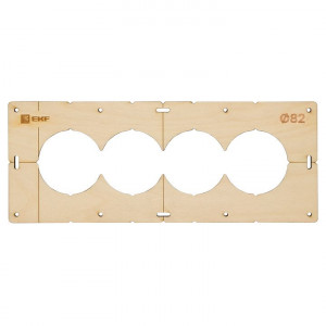 Шаблон для подрозетников c 4 отв. диам. 82 мм EKF Expert sh-d82-4