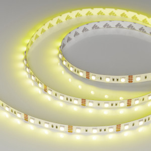 Лента RT-B60-10mm 12V RGB (14.4 W/m, IP20, 5060, 5m) 012340(2), Светодиодная лента RT-B60, открытая. Светодиоды 5060, 60 шт/м (300 шт на 5 м), белая плата, ширина 10 мм, скотч 3M. Цвет RGB, угол 120°. Питание 12V, мощность 14.4 Вт/м (72 Вт на 5 м). Размеры 5000x10x2.2 мм. Мин. отрезок 50 мм, 3 светодиода. Цена за 1 м.