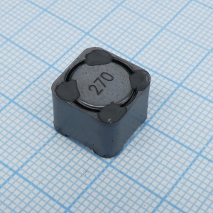 SRR1210-270M, SMD индуктивность проволочная, на ферритовом сердечнике, экранированная 27мкГн ±20% 1кГц 16Q-Фактор феррит 5A 40мОм