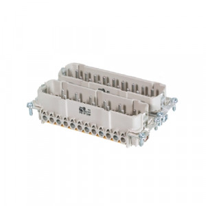 Вилочная контактная вставка BAS STS 26 2,5 64, Вилочная контактная вставка, винтовая фиксация, 26/2 полюсов + PE, типоразмер 24B, 400/690V, 16A, сечение обслуживаемых проводников 0,5-2,5 мм кв, тип покрытия контактов: олово,