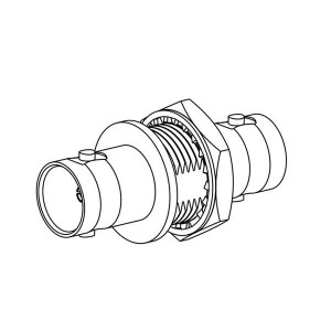 031-220N-75-12G, РЧ адаптеры - внутрисерийные ADPT BNC Jack to BNC Bulkhead 75Ohm