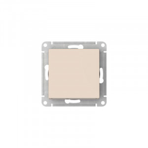 ATLASDESIGN 1-клавишный ВЫКЛЮЧАТЕЛЬ, сх.1, 10АХ, быстрозажимные клеммы, БЕЖЕВЫЙ ATN000211S