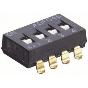 1825059-6, Переключатель DIP Switches; Конфигурация: SPST; Контакты: 2; Шаг: 2.54