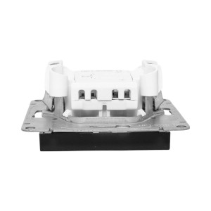 Механизм выключателя, одноклавишный, кнопочный, ч-рный Эпика EKF UP1-SWB-13