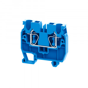 Мини-клемма проходная пружинная OptiClip CXM-2,5-I-BU-24A-(0,2-2,5)-синий