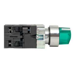 Переключатель BD21 2P c зеленой подстветкой 24В NO PROxima xb2-bk21-g-24