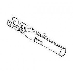 02-06-1143, Штыревые и гнездовые соединители 062 Female Term Chain Brs Tin 24-30