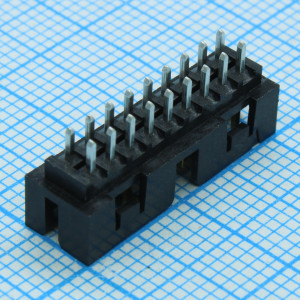 878311820, Разъем провод-плата, прямой, 18 контактов, шаг 2 мм, монтаж в отверстие