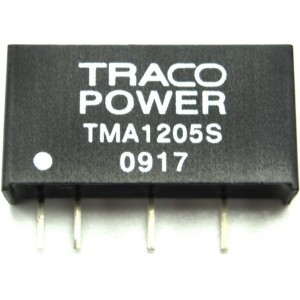 TMA 1215S, Преобразователь DC-DC на печатную плату вход 12В выход 15В 0.65A 1Вт 4-Pin SIP