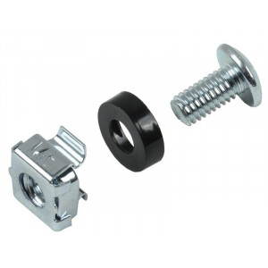 Набор винта с головкой под крестовую отвертку встраиваемая гайка для крепления на 19дюйм профиль (уп.1шт.) ITK-HP-28