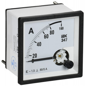 Амперметр Э47 80/5А кл. точн. 1,5 72х72мм IPA10-6-0080-E