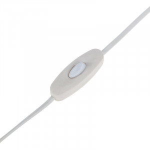 Шнур сетевой 1.8М с выключателем без розетки белый 06-3251