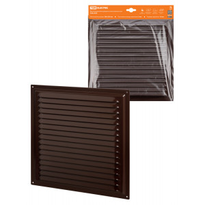 Решетка металл. 300х300, коричневая, с покрытием полимерной эмалью SQ1807-0710