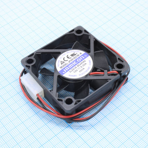 JF0515S1M-R, Вентилятор 12В 50х50х15мм, S 5000об/мин., 24.7м3/час, 31.7дБ, подшипник скольжения