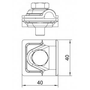 Соединитель для быстр. монтажа d8-10 Vario 249 8-10 ST OBO 5311500