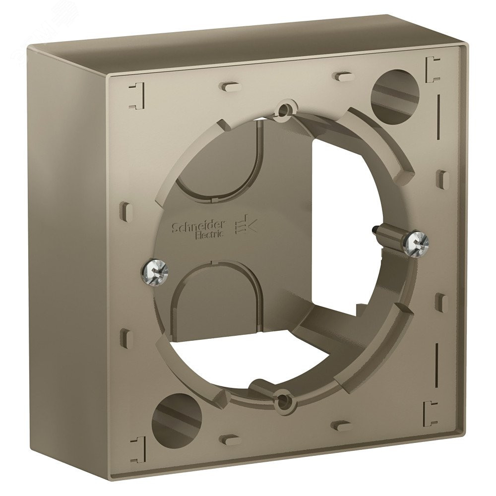 Изображение товара Коробка монтажная AtlasDesign шампань для наружного скрытого монтажа