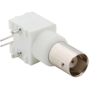 031-5486, РЧ соединители / Коаксиальные соединители R/A PCB BLHD JCK 50 ohm WHITE VALOX